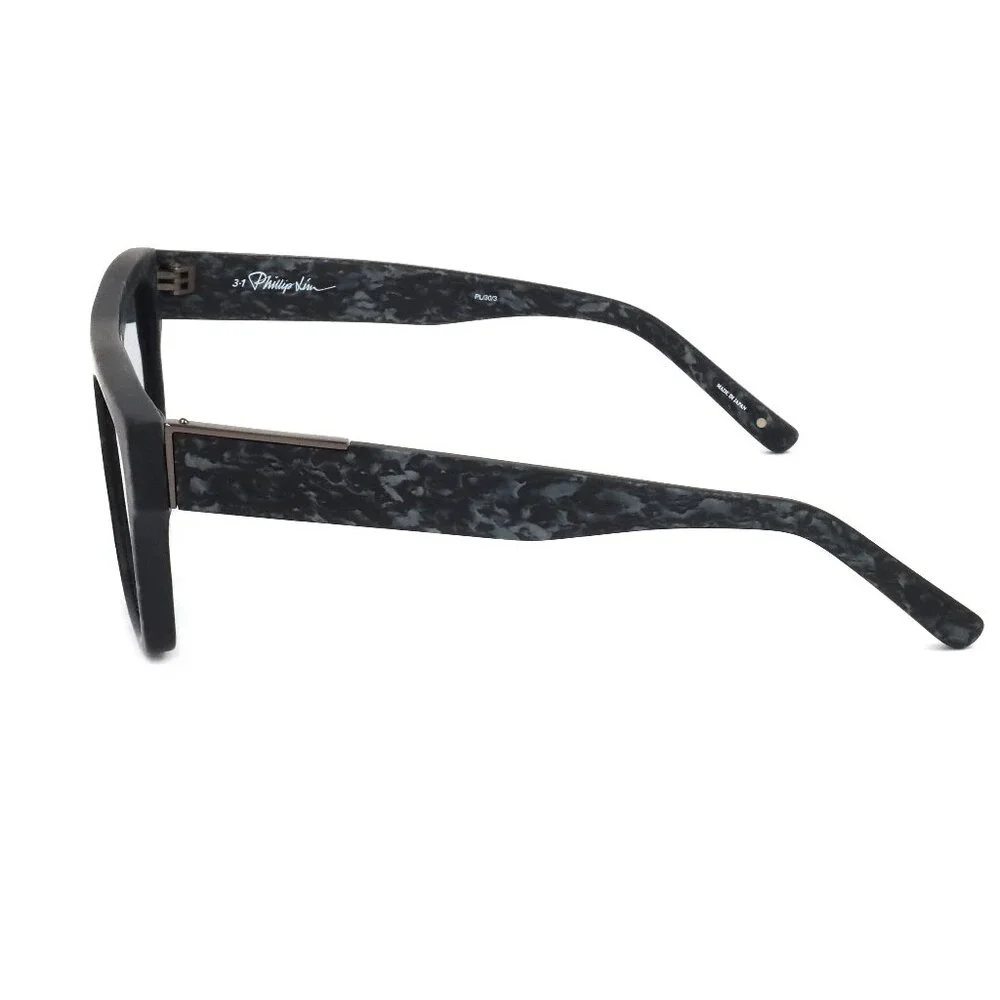 3.1 Phillip Lim x Linda Farrow PI40 56mm Grey Acetate Blue Lens Sunglasses
